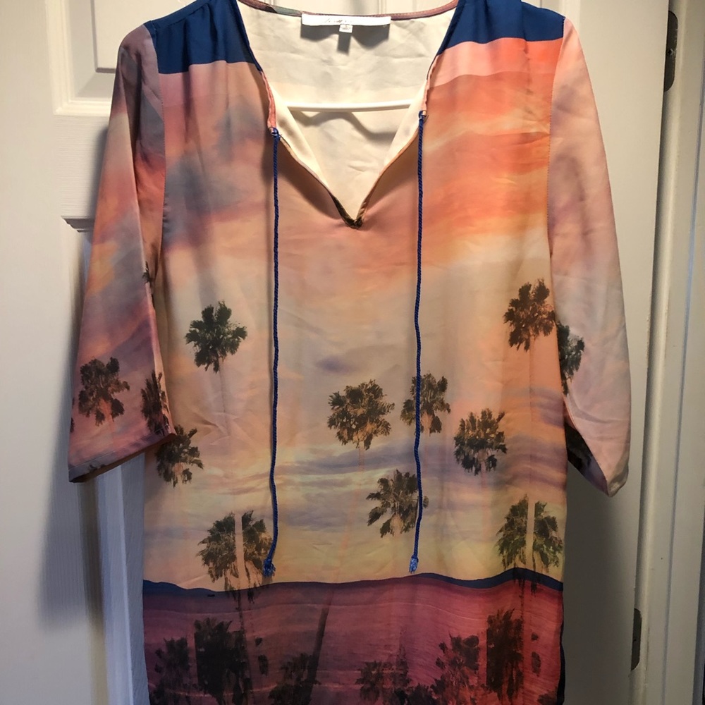 Sunset Palm Cover Up